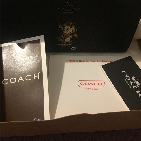 NWT Coach X Limited Edition Base Man Black Leather Zipper Wallet - Picture 15 of 16